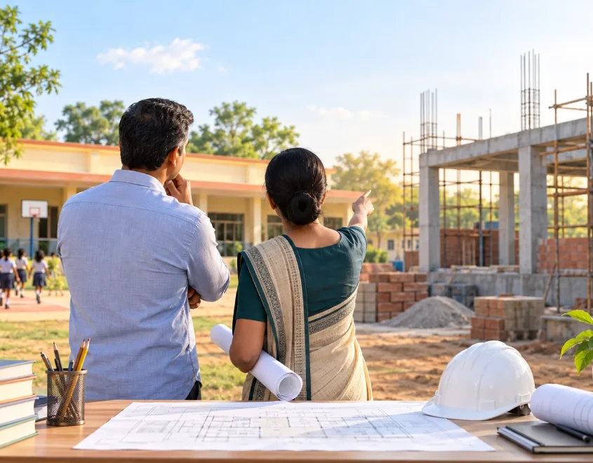 Can a Small Private School with Limited Revenue Qualify for a School Construction Loan in India and What Are the Alternatives?